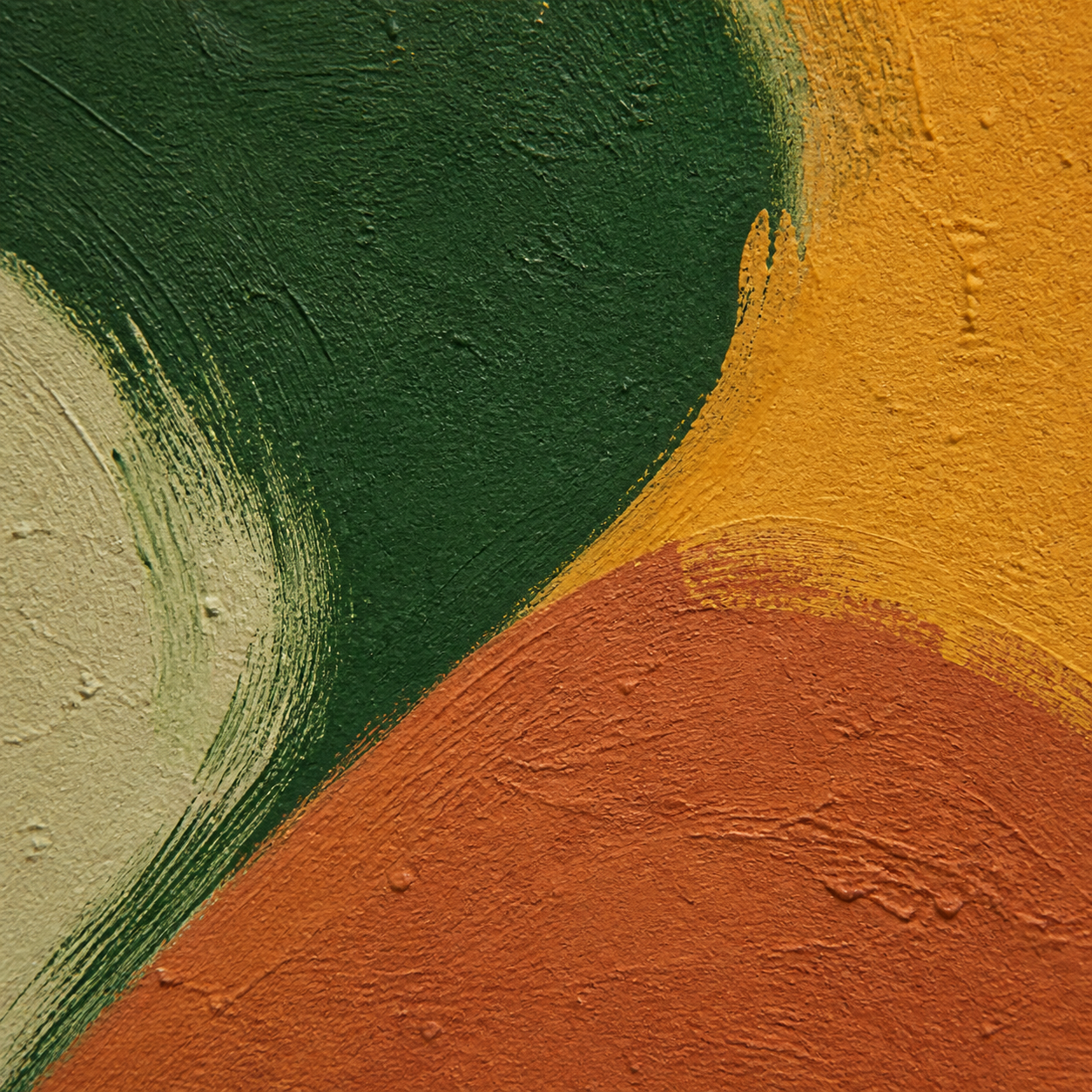 Texture de peinture verte ocre et brique