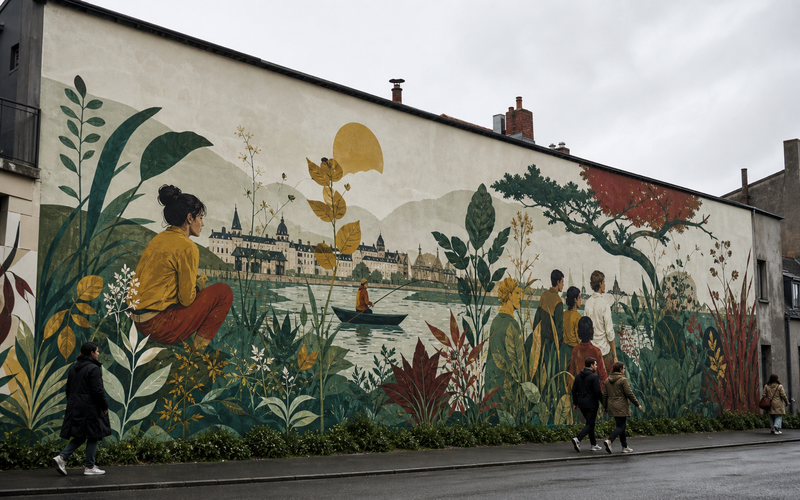 Grande fresque narrative à Nantes